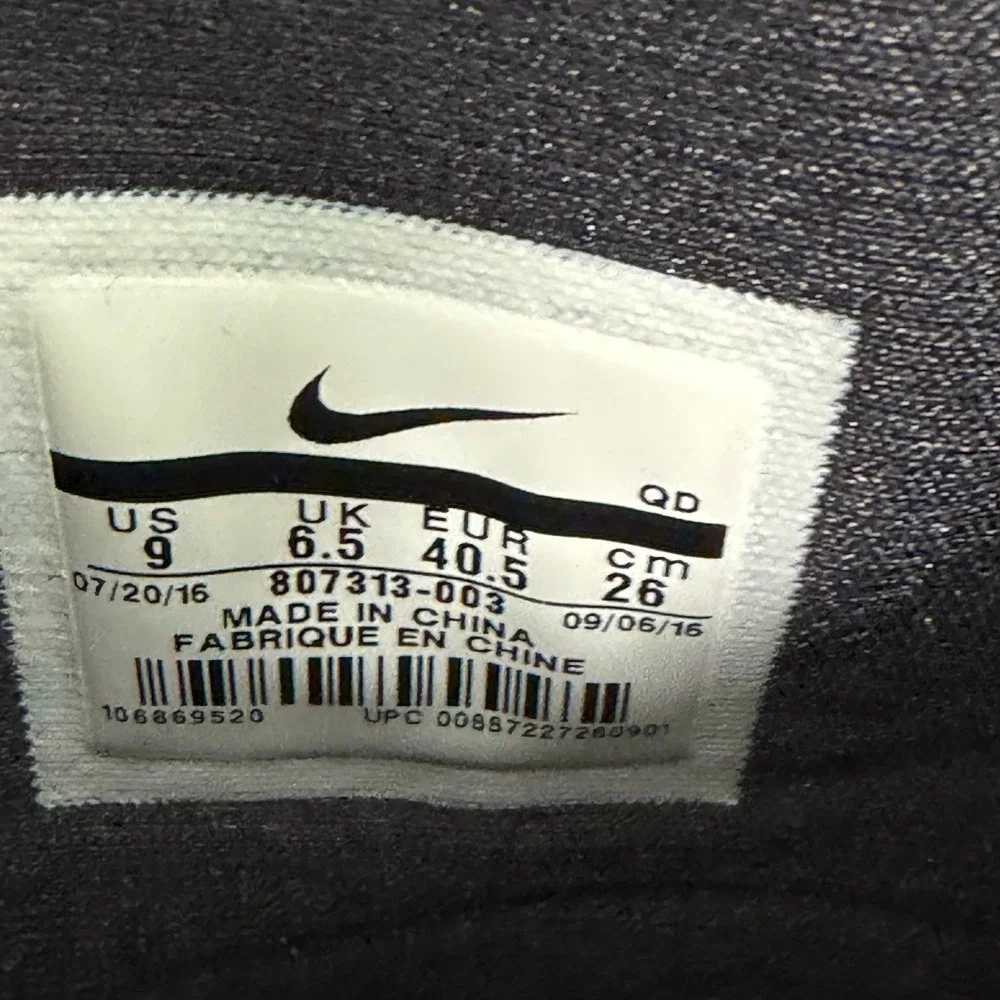 Nike size air